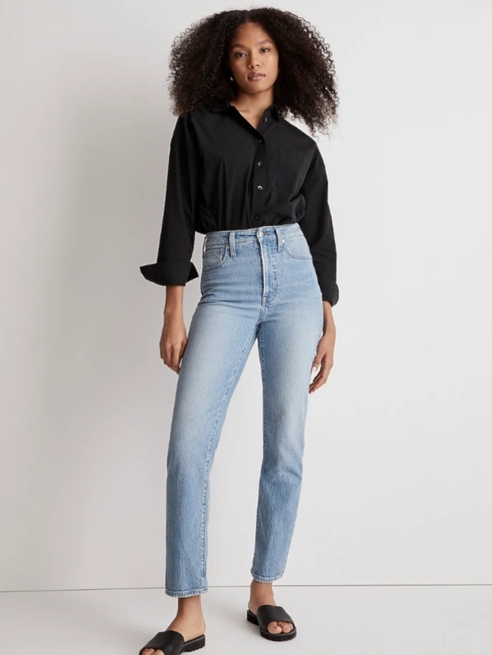 NWT MADEWELL The Perfect Vintage Straight Jean in Ferman Wash size 30